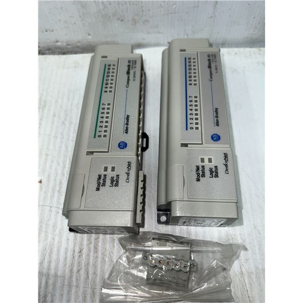 Lot of (2) Allen-Bradley Modules #1791D-0V16P & #1791D-16B0