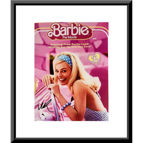Barbie Margot Robbie signed movie photo