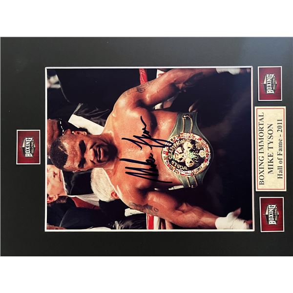 Mike Tyson signed photo