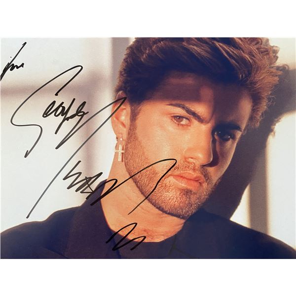 George Michael signed photo