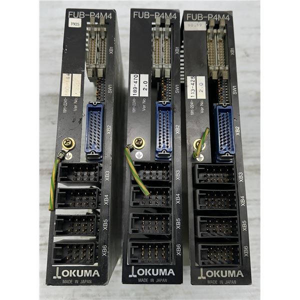 Lot of (3) Okuma #OPUS 7000 FUB-P4M4 Cards