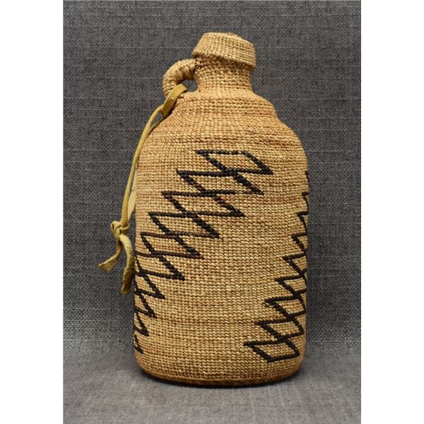 KLAMATH BASKETRY COVERED BOTTLE