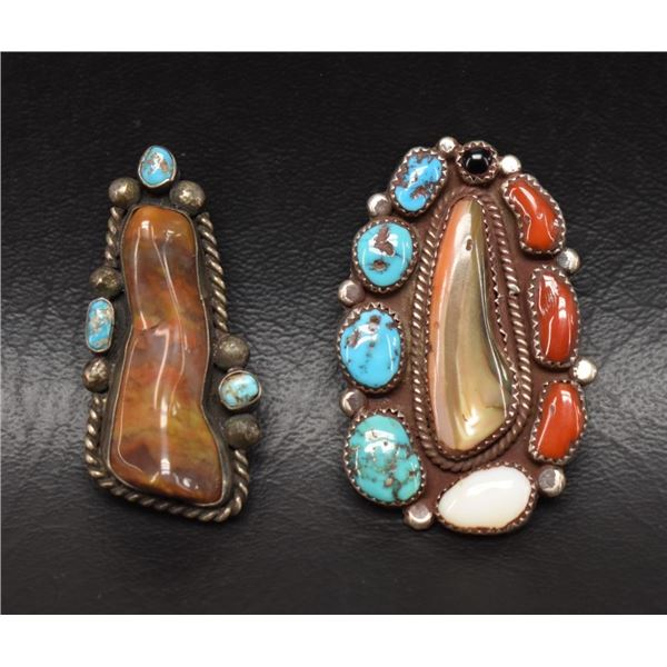 TWO ZUNI JEWELRY ITEMS