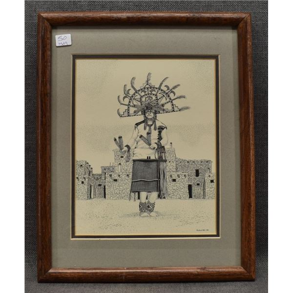 ORIGINAL PEN AND INK(RICHARD HALL )