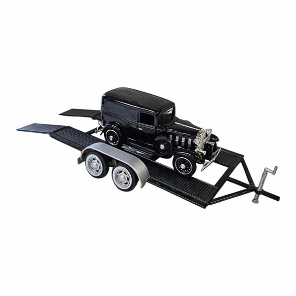 Die Cast Trailer And Die Cast 1932 Chevy Sedan Delivery Car