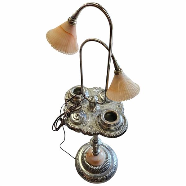 Antique Standing Double Light Ashtray