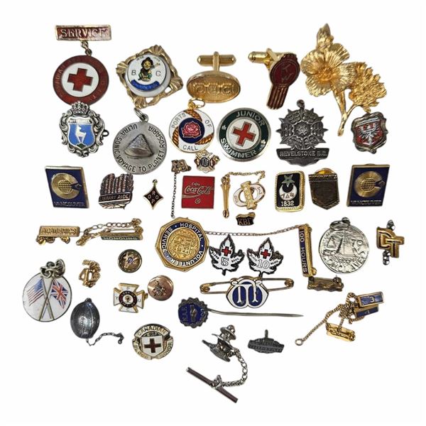 Assorted Vintage Pins (Some Silver)