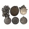 Image 1 : 5 Vintage Old Coin Pendants