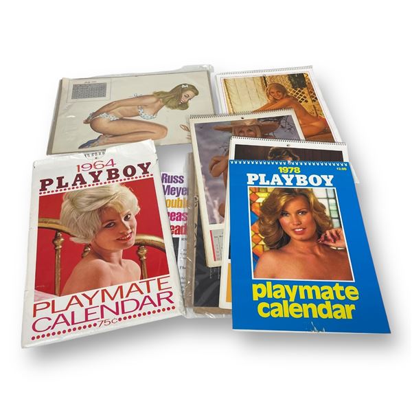 Lot Of Assorted Vintage Nude/Covered Women Calendars