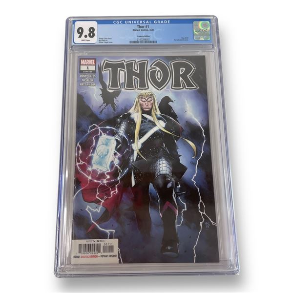 Cgc Graded 9.8 Thor #1 Premiere Edition Comic Book