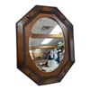 Image 1 : Antique English Carved Quarter Sawn Oak Mirror