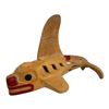 Image 2 : Vintage Westcoast Hand Carved + Painted Killer Whale Rattle Signed