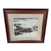 Image 1 : Framed Robert Bateman Print 1978 "Arctic Family Polar Bears"