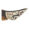 Image 3 : Vintage Westcoast Hand Carved + Painted Wooden Canoe
