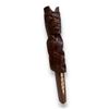 Image 1 : Vintage First Nations Hand Carved Bear Talking Stick Signed J.Y.