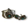 Image 2 : Vintage Navajo Silver Slave Bracelet 25.1Grams (Combined Weight)