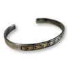 Image 2 : Vintage Navajo 14kt Gold & Sterling Silver Bear Track Bracelet