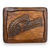 Image 1 : Vintage First Nations Hand Carved Wooden Plaque Signed
