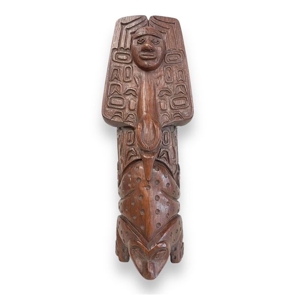 Vintage Wall Hanging Pottery Plaque By Shamans B.C.