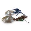 Image 1 : Pair Of Vintage First Nations Hand Made Seashell Rattlers
