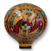 Image 2 : Hand Made + Painted Navajo Rattle With Turquoise + Copper Details