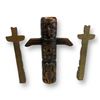 Image 2 : 3Pcs Of First Nations Cast Metal Totem Poles