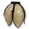 Image 2 : Vintage Slag Stained Glass Tulip 6 Panel Light Shade