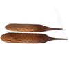 Image 1 : 2Pcs Of Westcoast Squamish Hand Carved Wooden Feathers