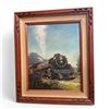 Image 1 : 1975 Original Oil On Canvas Train Scene B.C. 2860 By Kardish