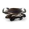 Image 2 : Beautiful Bronze Crab Motif Centerpiece Base Missing Bowl