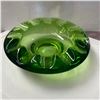 Image 1 : Green Glass Fluted Ashtray