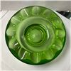 Image 2 : Green Glass Fluted Ashtray