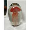 Image 2 : Large Handblown Art Glass Jellyfish Paper Weight