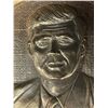 Image 2 : Vintage Brass Plaque Of John F. Kennedy