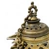 Image 2 : Antique Brass Hanging Oil Lamp