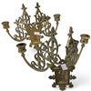Image 1 : Pair Of Victorian Brass Wall Hanging Candle Stick Holders