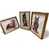 Image 1 : 3Pcs Of Framed Westcoast Native L.E.P. By Lawrence Andrew