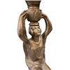 Image 2 : Vintage Art Deco Frankart Style Kneeling Lady Lamp + Green Shade