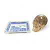Image 1 : 2Pc Collectibles: Resin Skull  + Blue/White Portuguese Dish