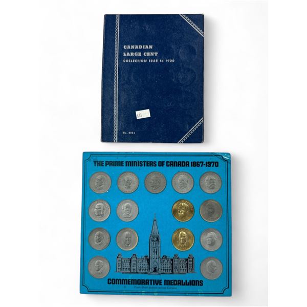 2Pcs Of Collectible Canadian Coins: Medallions + 1Cent Coins
