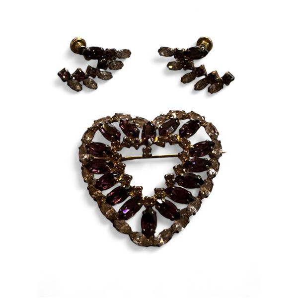 Jay Flex Sterling Brooch + Earrings