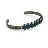 Image 2 : Vintage Navajo Sterling Silver Bracelet With Turquoise