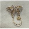 Image 1 : Vintage 10Kt Gold Butterfly Charm Holder Pendant 1.57G