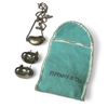 Image 1 : Vintage Tiffany & Co. 925 Silver Bean Earrings + Necklace