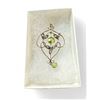 Image 1 : Antique 9Ct Gold Peridot + Seed Pearl Lavaliere Pendant