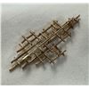 Image 2 : Vintage 10K Gold Pearl Modernist Brooch 5.7G