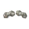 Image 1 : Vintage Platinum On 14Kt Gold Cufflinks 4.8G