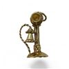 Image 2 : Vintage 14Kt Gold Candle Stick Adjustable Head Pendant 2.68G