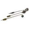 Image 1 : Assorted Stick Pins: 14Kt White Gold & 2 10Kt Gold