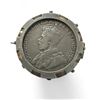 Image 1 : Antique 1913 25Cent Canadian Coin In Sterling Silver Brooch Bezel